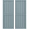 Ekena Millwork Americraft 6-Board Exterior Wood 2 Equal Panel Framed Board-n-Batten Shutters, ARW101BF621X57SBH, PR ARW101BF621X57SBH - alternate 1